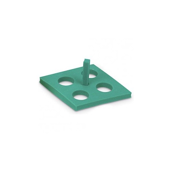 Floating Foam Tube Rack, Green, 4x50ml, 5/pk, 5PK